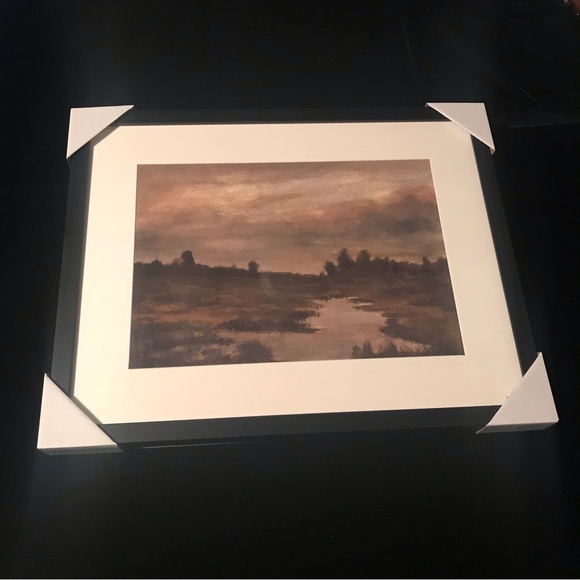 20"x16" Marshland at Dusk Framed Wall Art - Threshold designed with Studio McGee - Picture 4 of 5